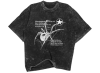 Spider print Acid Wash T-shirt